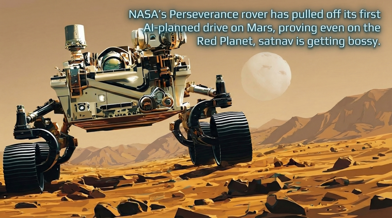 Perseverance Lets AI Take the Wheel